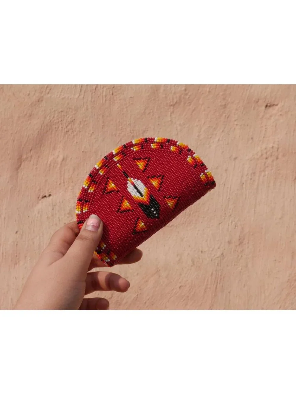 Chic Beaded Coin Purse | Small Leather Zippered Wallet & Change Pouch for Women